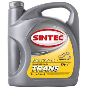 Трансмиссионное масло *Sintec Транс ТМ-4 75W90 GL-4 4л 900360/963362