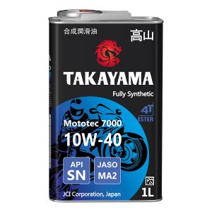 Моторное масло Takayama Mototec 7000 4T 10W40 SN JASO MA-2 1л жесть 605575