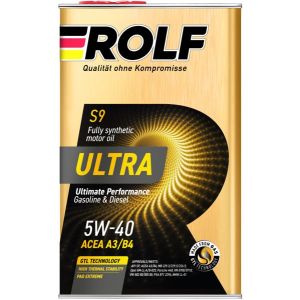 Моторное масло ROLF Ultra 5W40 A3/B4 SP 1л синт жесть 323104