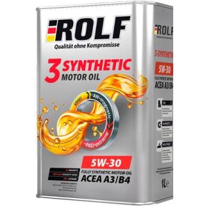Моторное масло *ROLF 3-SYNTHETIC 5W30 A3/B4 1л синт 322550