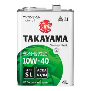 Моторное масло TAKAYAMA 10W40 SL/CF A3/B4 4л жесть 605047/605591