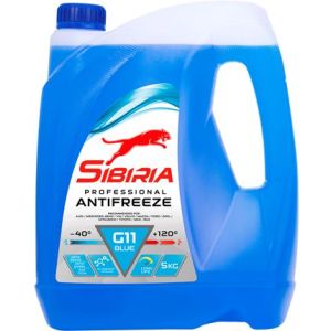 Охлаждающая жидкость 741266 SIBIRIA антифриз синий G11 -40 5кг