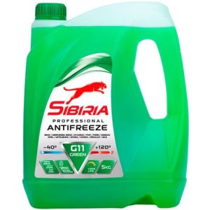Охлаждающая жидкость 800216 SIBIRIA антифриз зеленый G11 -40 5кг