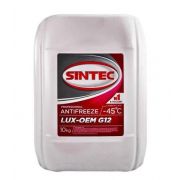 Охлаждающая жидкость Sintec LUX-OEM антифриз красный G12 -45 10кг 990572/613504