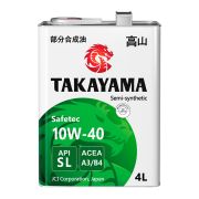 Моторное масло TAKAYAMA Safetec 10W40 SL A3/B4 4л жесть 605591/605047