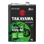 Моторное масло Takayama Mototec 3000 4T 10W40 SL JASO MA-2 4л жесть 605579