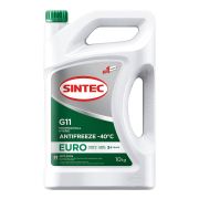 Охлаждающая жидкость Sintec Euro антифриз зеленый G11 -40 10кг 990571/800516