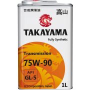 Трансмиссионное масло Takayama Transmission 75W90 GL-5 1л жесть синт 605592