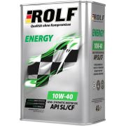 Моторное масло ROLF Energy 10W40 SL/CF 4л п/с 322227